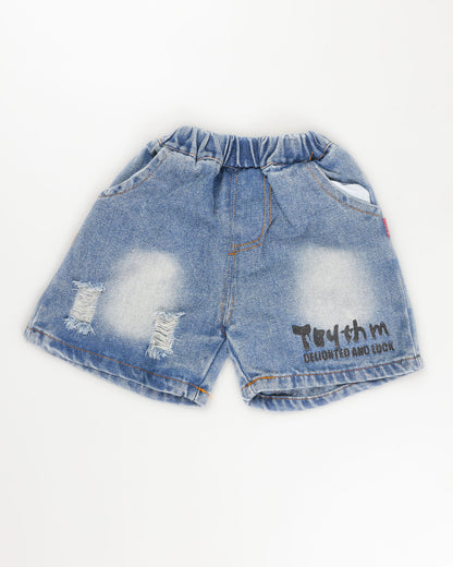 Luck Bunny Printed T-Shirt / Denim Co-Ord With Fanny Pack