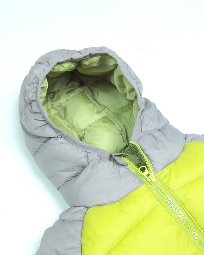 Dual Tone New Element Printed Puffer Jacket