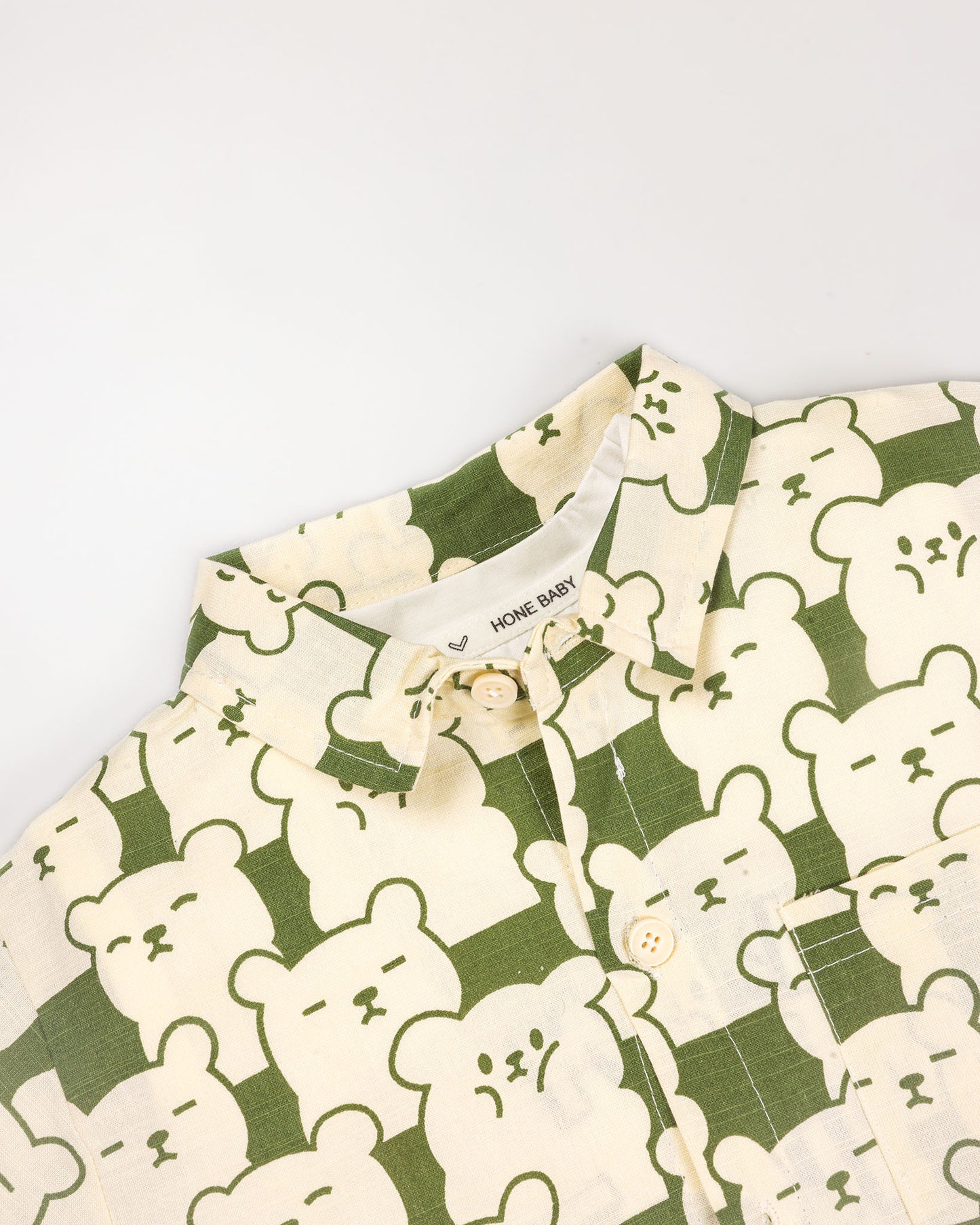 3 Pec Bear Printed Co-Ord Set With Sleeveless T-Shirt