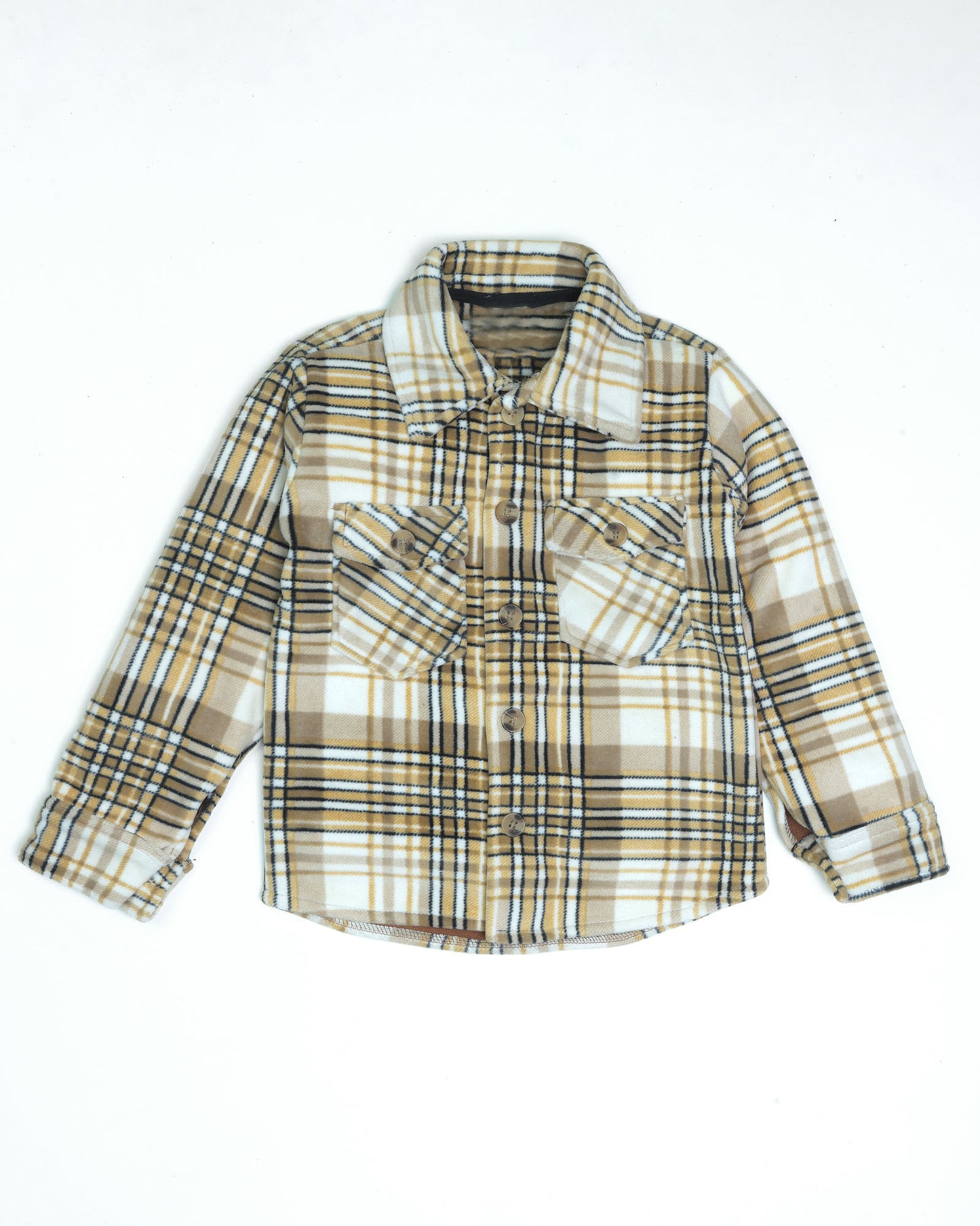 Soft Textured Check Flannel Jacket