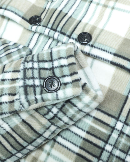 Soft Textured Check Flannel Jacket