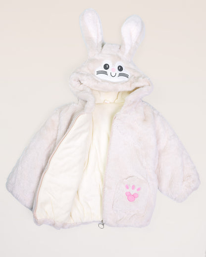 Toy Embroidered Fur Hood Jacket