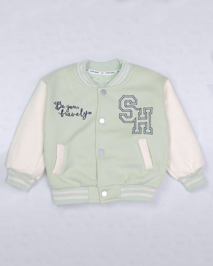 SH Embroidered Baseball Jacket