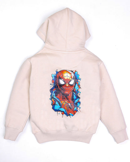 Marvel Spiderman Printed Fleeced Hoodie