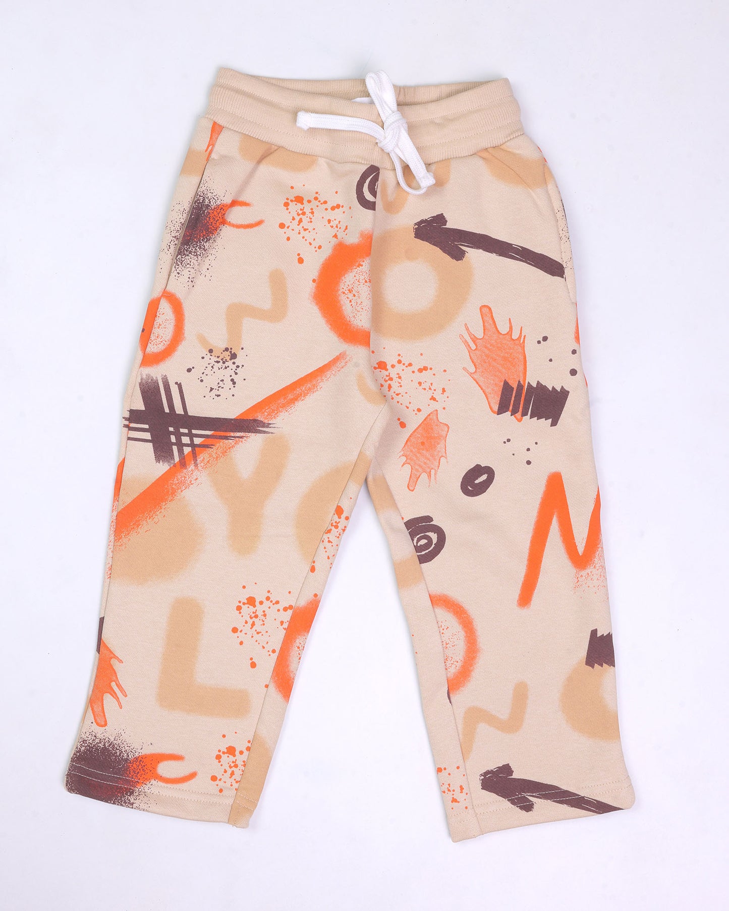 Street Graffiti Printed Fleeced Co-ord Set