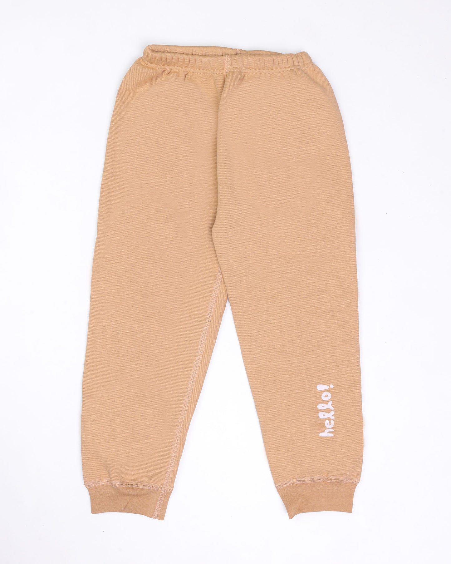 Bow Appliqued Printed Fleeced Co-Ord Set