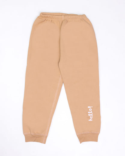 Bow Appliqued Printed Fleeced Co-Ord Set