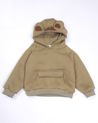 Fleeced Hoodie Co-Ord with Puffer Jacket