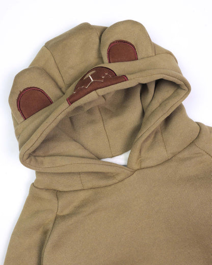 Fleeced Hoodie Co-Ord with Puffer Jacket