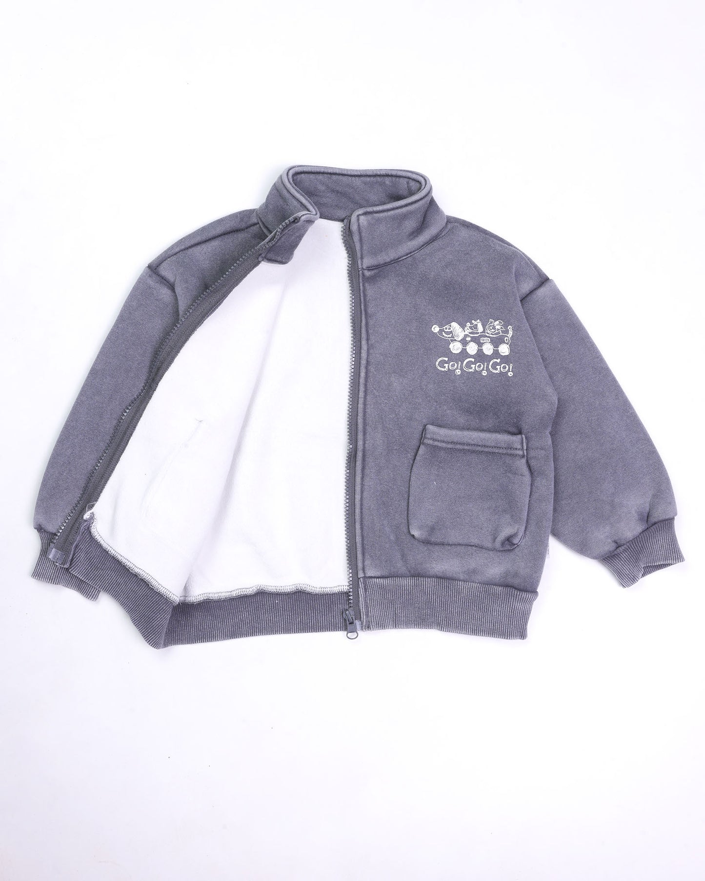 My Dog Printed Fleeced Jacket Co-Ord Set