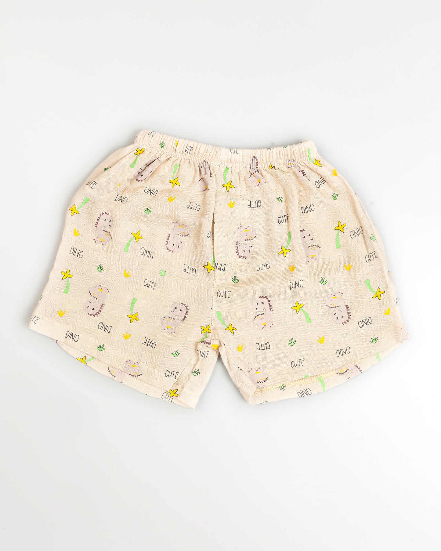 Cute Dino Printed Bamboo Muslin Half Sleeve Night Suit