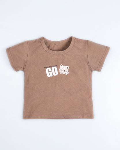 Your Bear Friends Applique Organic Cotton Dungaree Set
