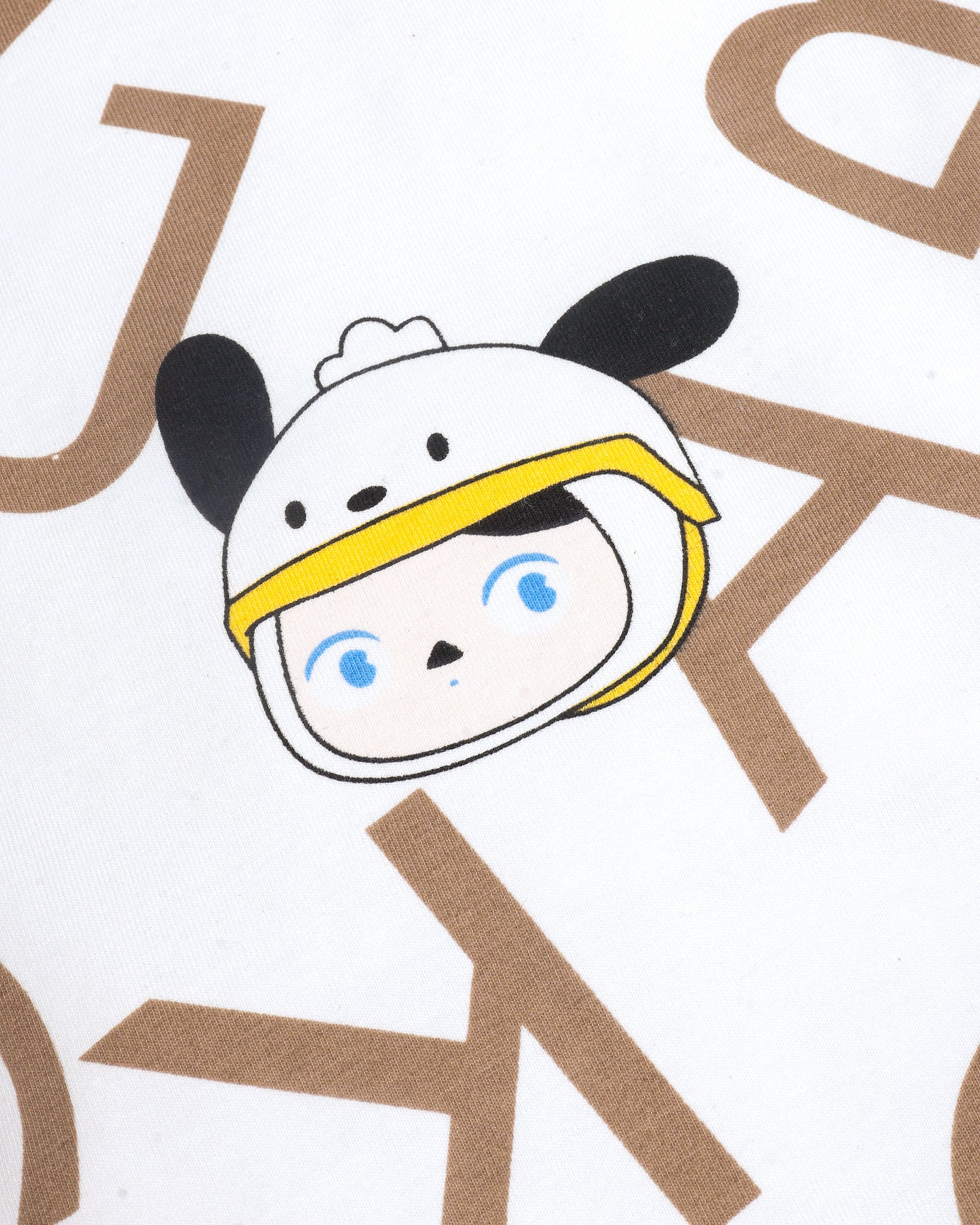 Alphabetic Printed T-Shirt With Appliqued Dungaree