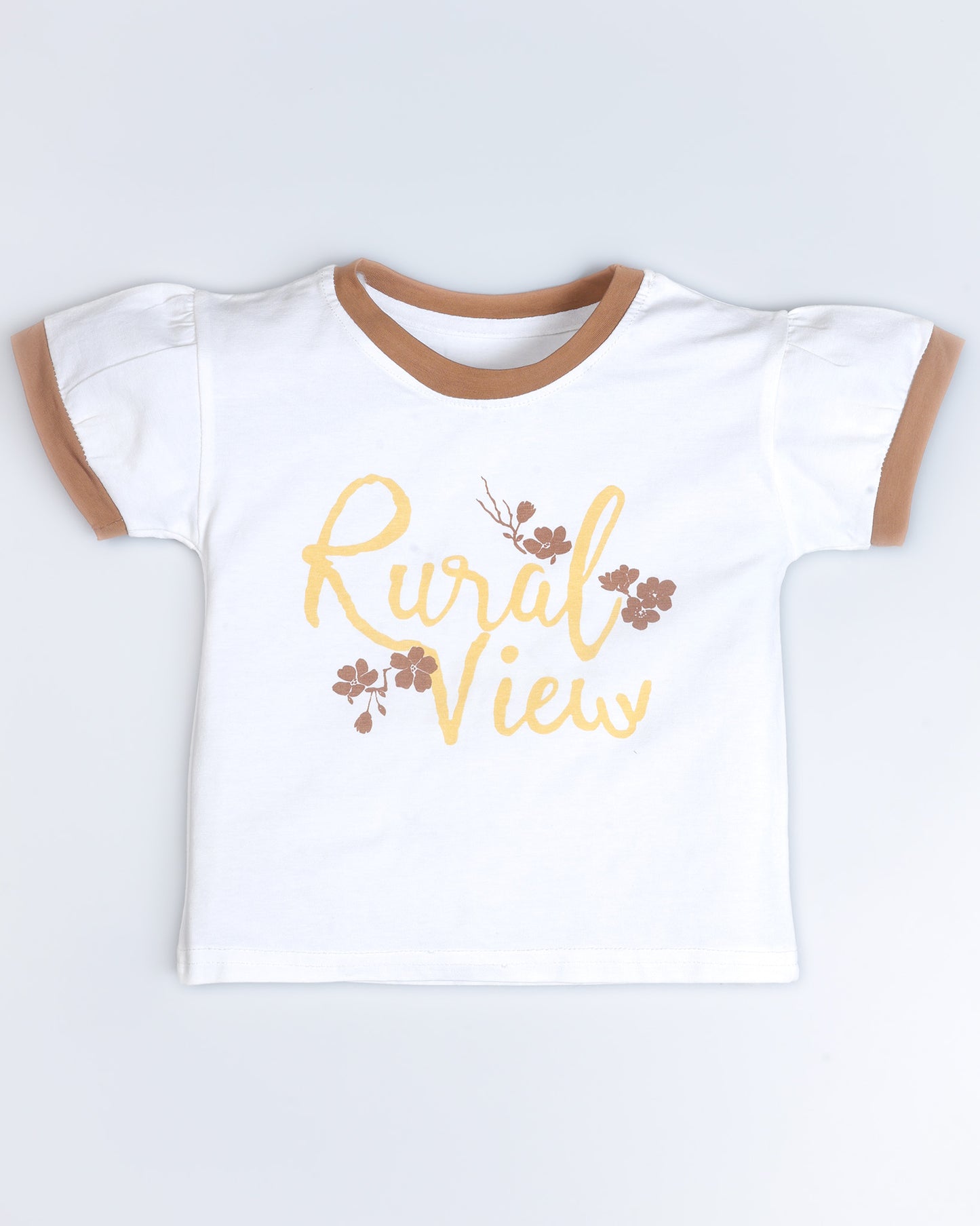 Rural View Printed T-Shirt / Dungaree Set