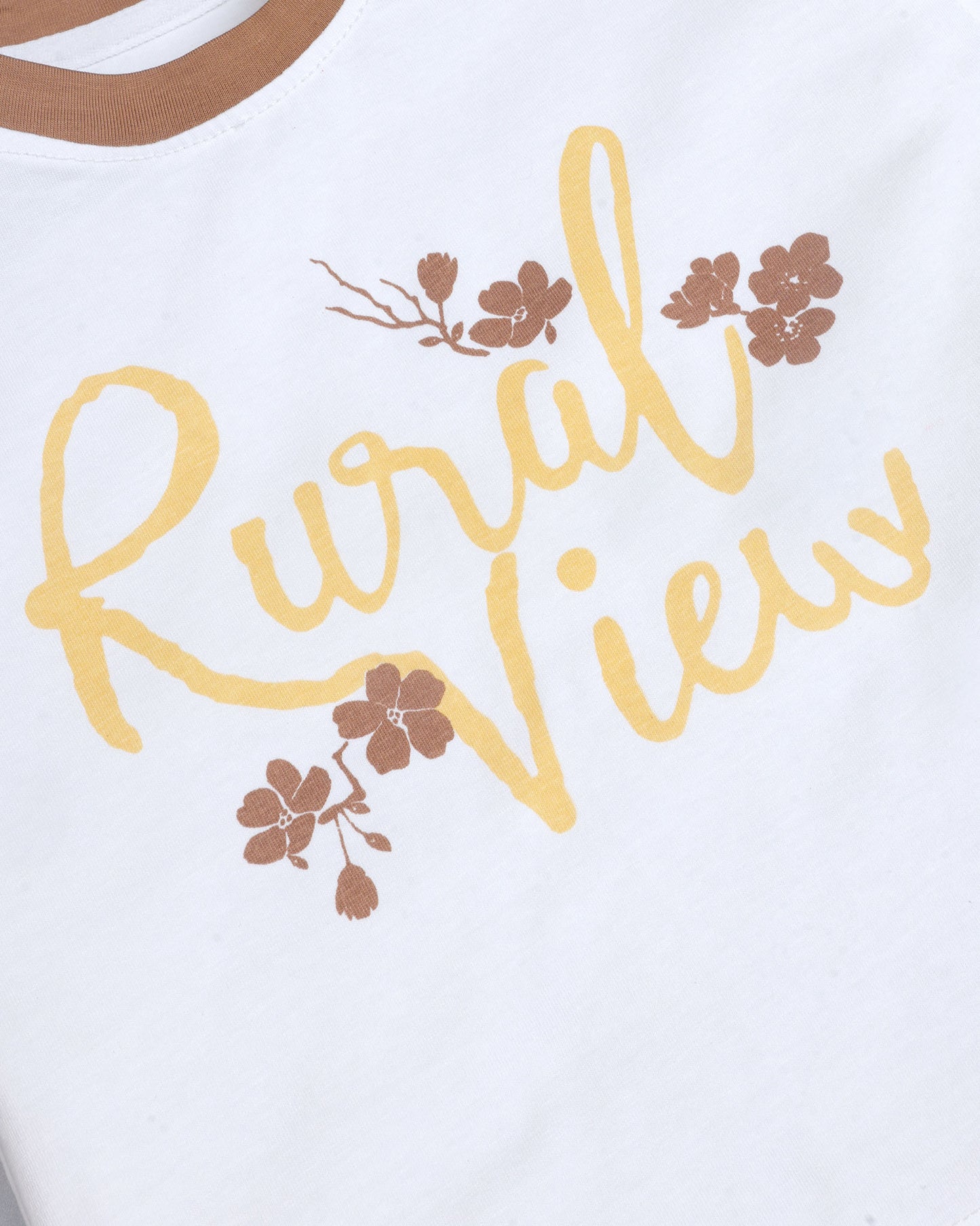 Rural View Printed T-Shirt / Dungaree Set