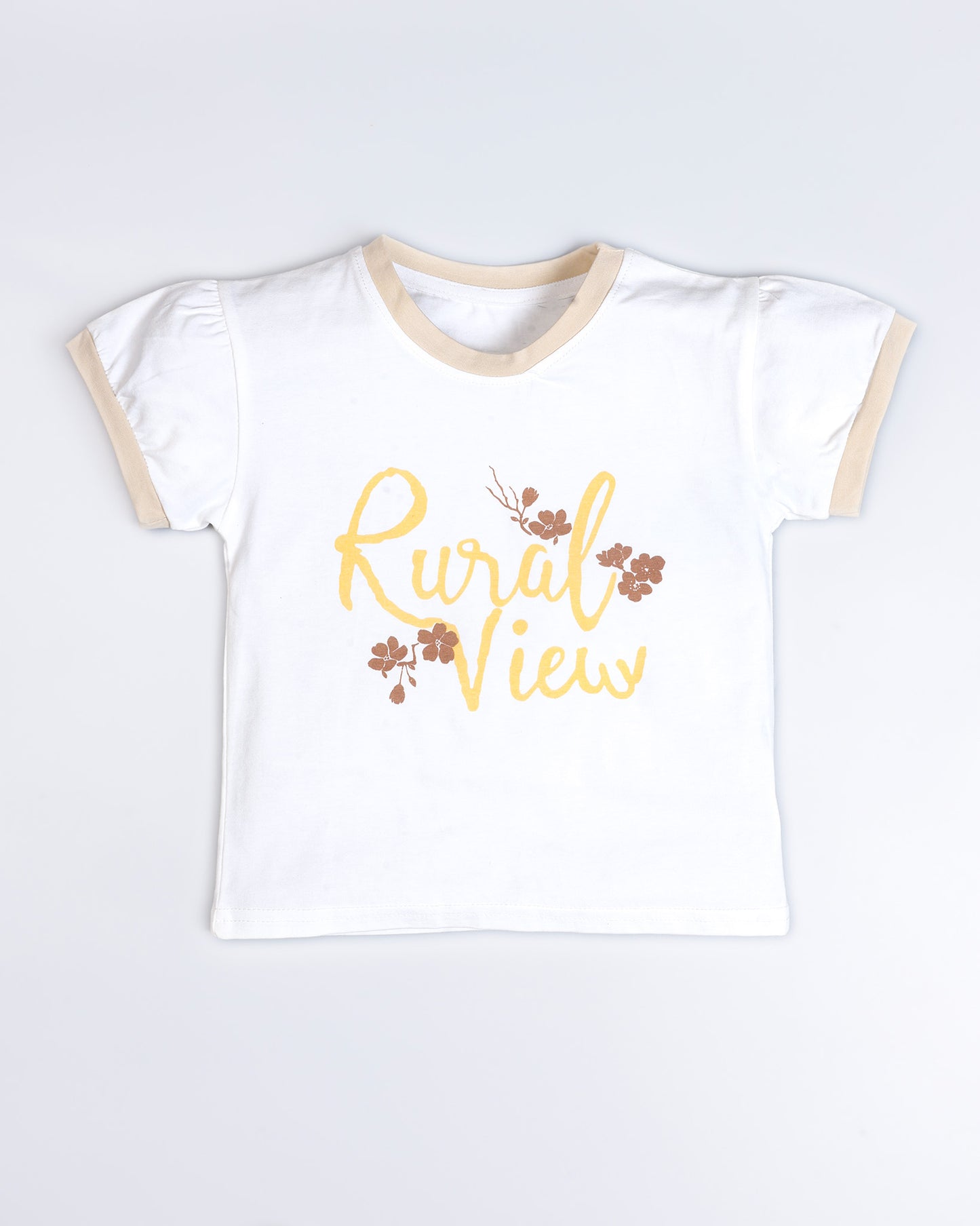Rural View Printed T-Shirt / Dungaree Set