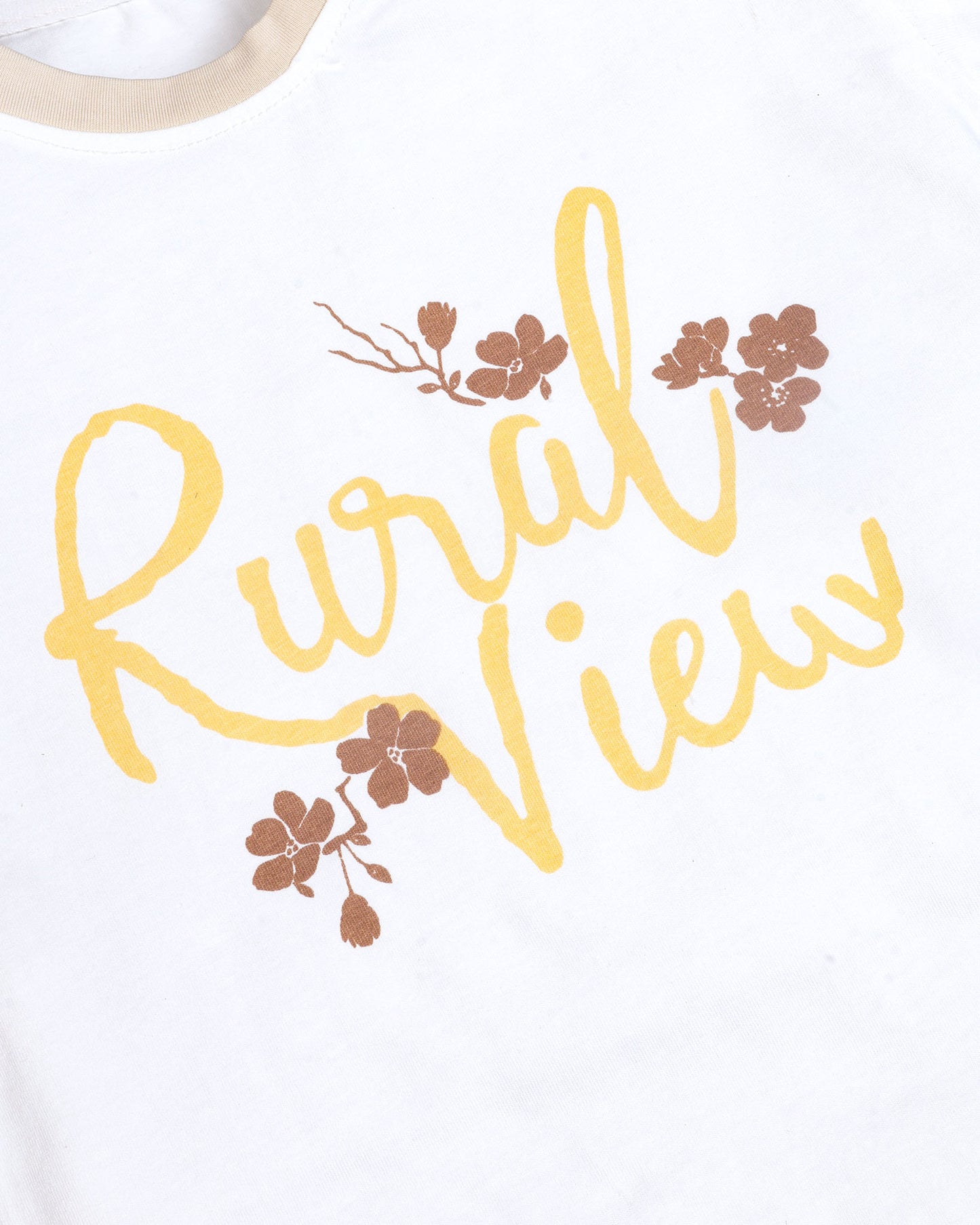 Rural View Printed T-Shirt / Dungaree Set
