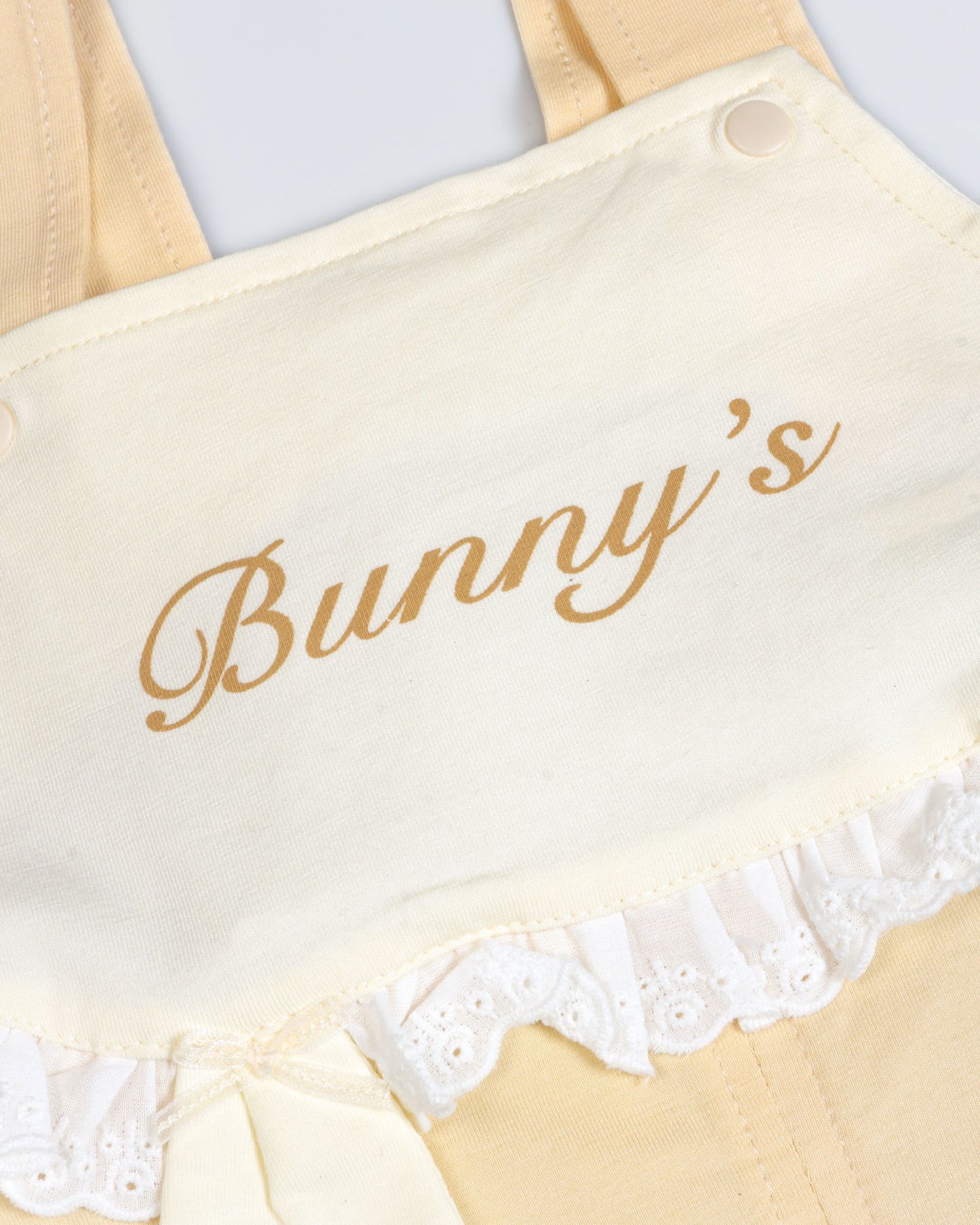 Bunny Printed T-Shirt / Dungaree Set - Lemon / Mango