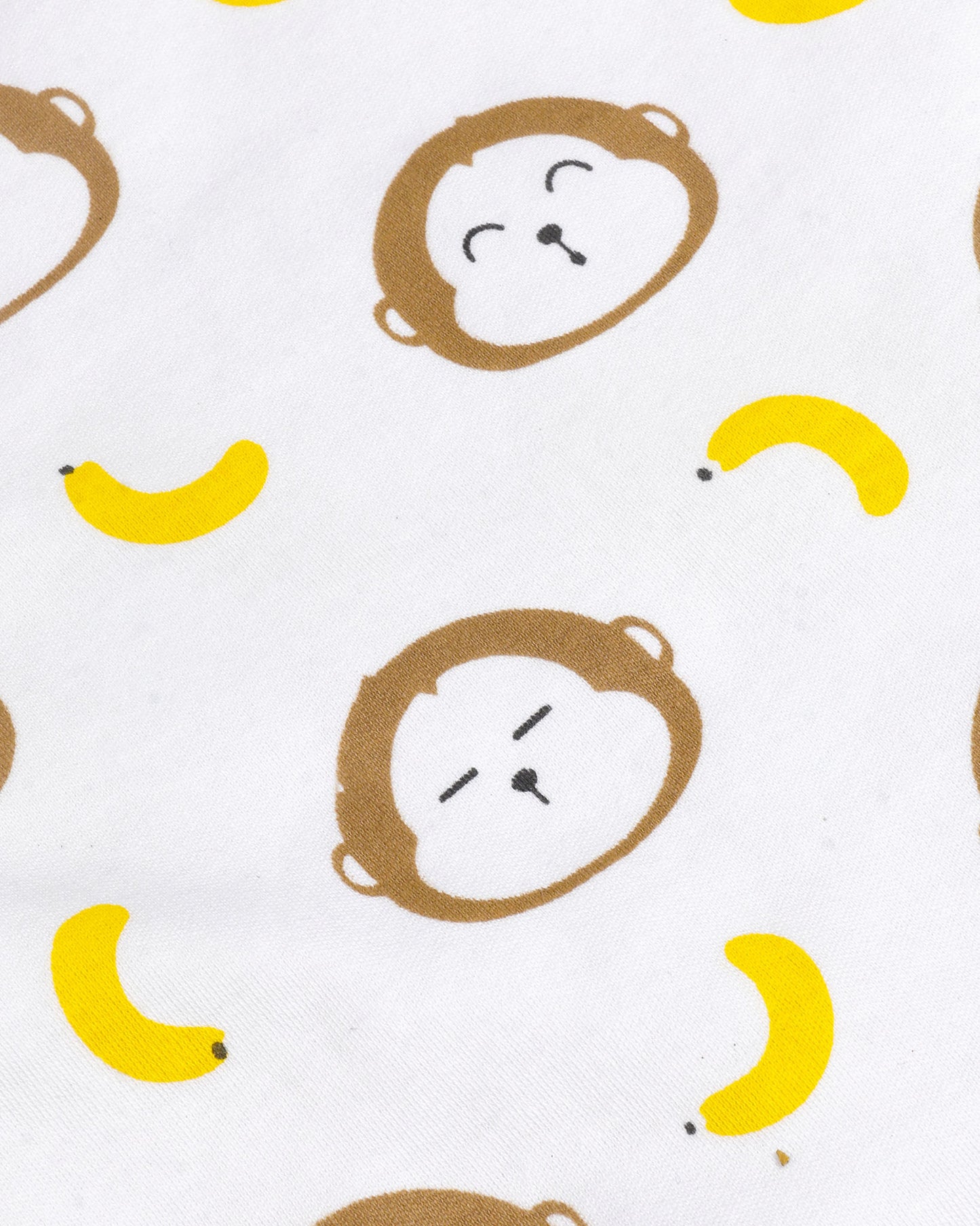 Monkey Banana Appliqued Dungaree Romper