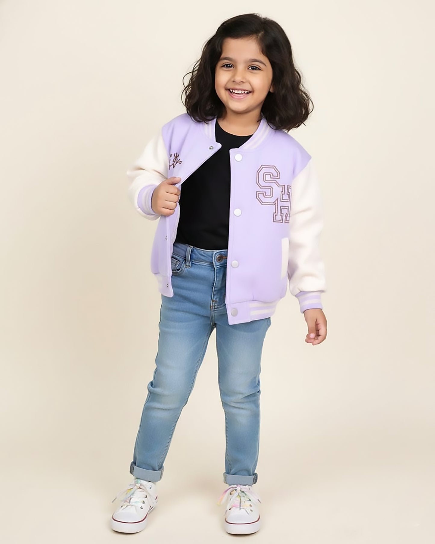 SH Embroidered Baseball Jacket