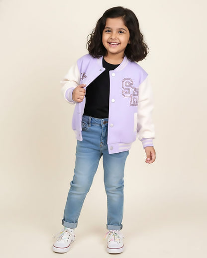 SH Embroidered Baseball Jacket