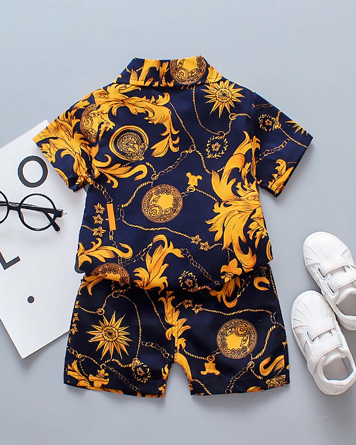 Overall Luxury Print Shirt Co-Ord Set