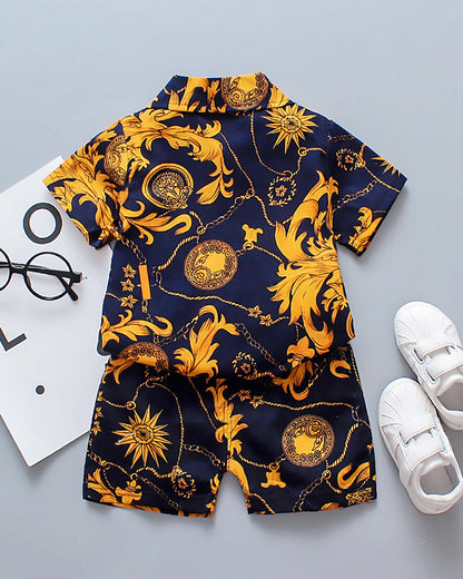 Overall Luxury Print Shirt Co-Ord Set