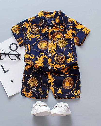 Overall Luxury Print Shirt Co-Ord Set