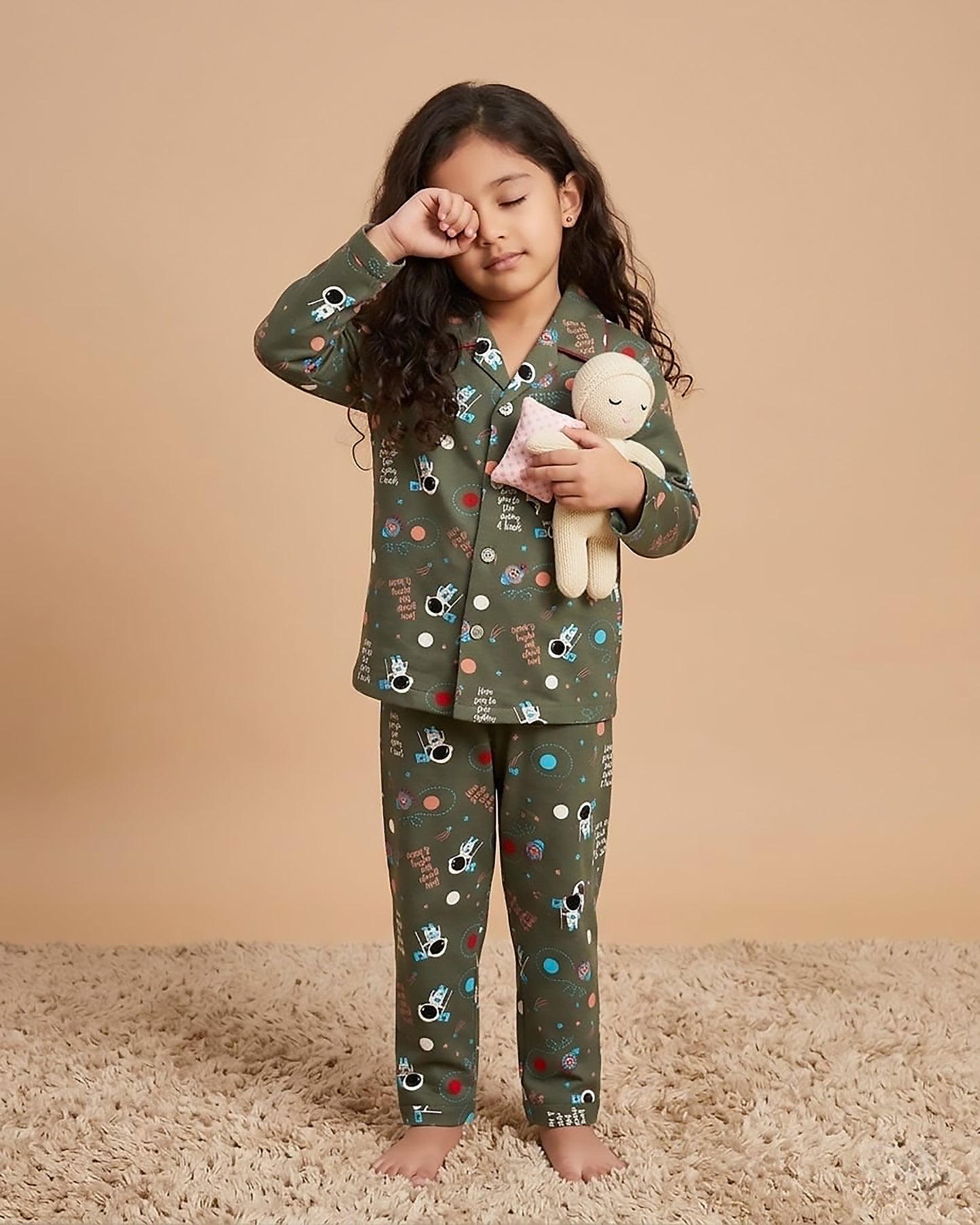 New Space Adventure Printed Hosiery Night Suit