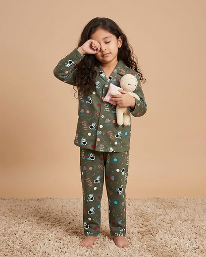 New Space Adventure Printed Hosiery Night Suit