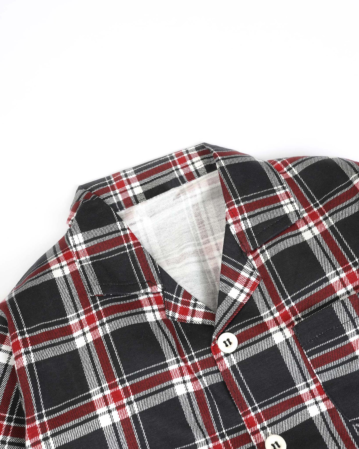 Christmas Night Check Printed Hosiery Night Suit