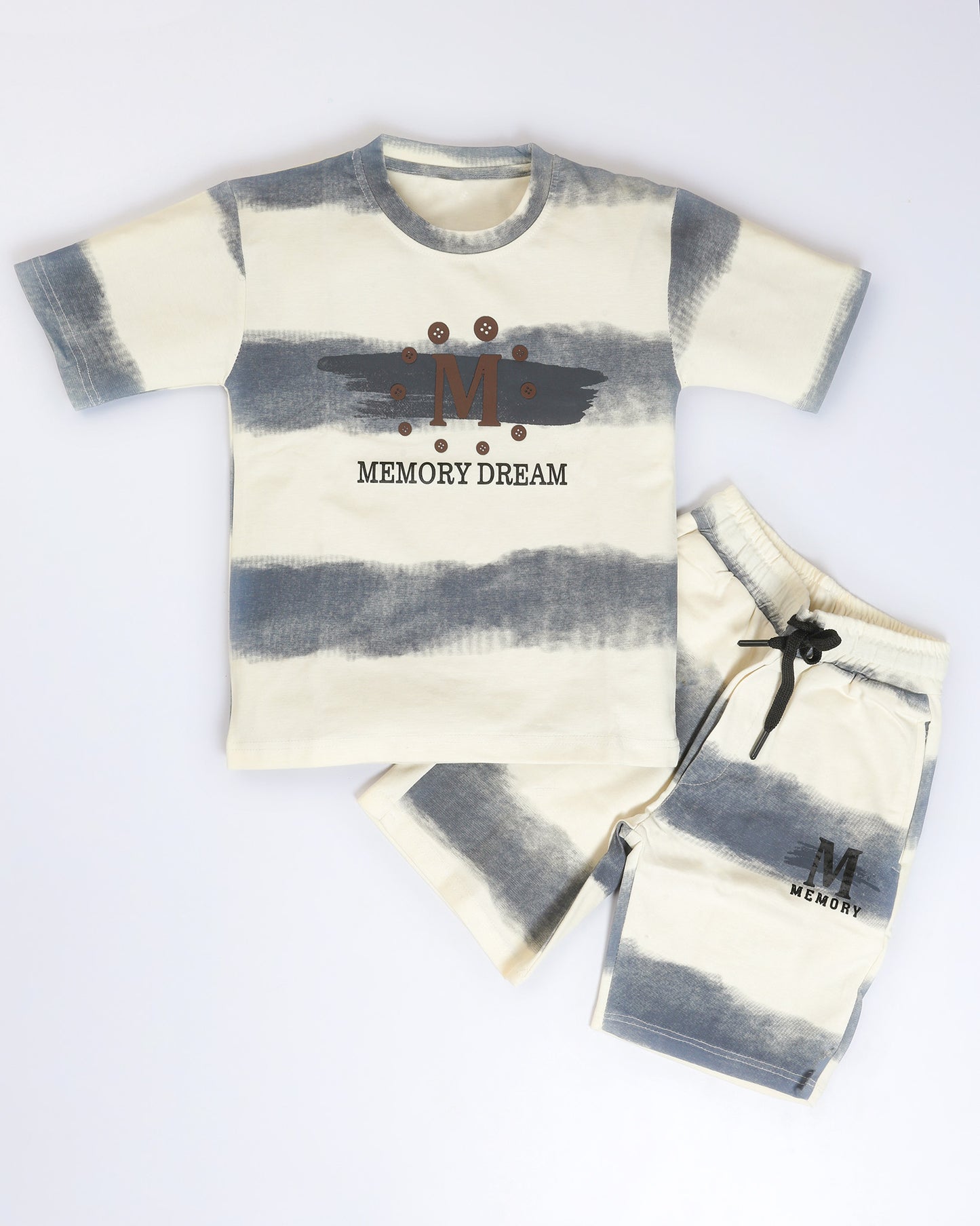 Memory Printed T-Shirt & Shorts Co-ord Set