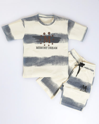 Memory Printed T-Shirt & Shorts Co-ord Set