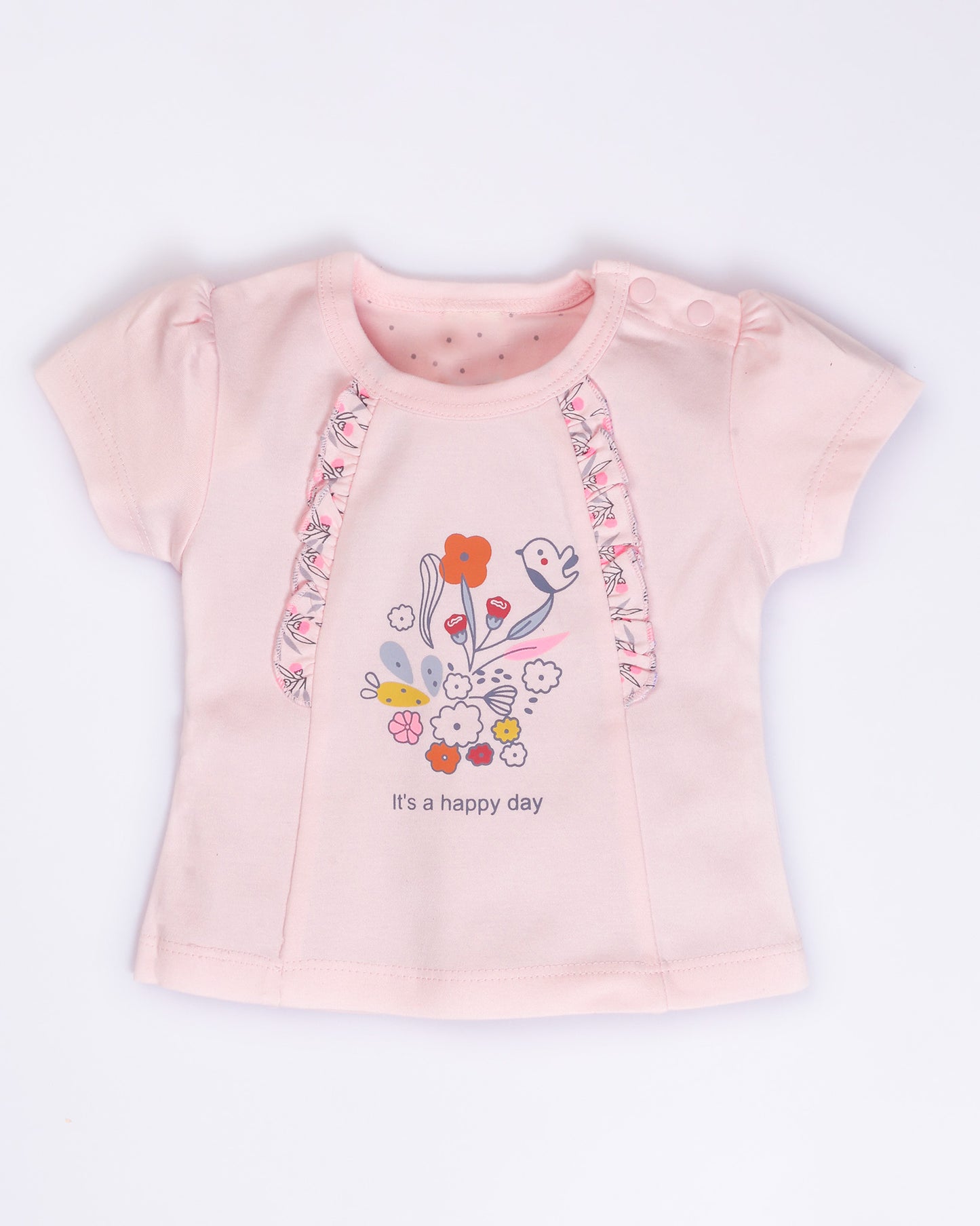 Happy Day Printed Co-ord Set with Headband