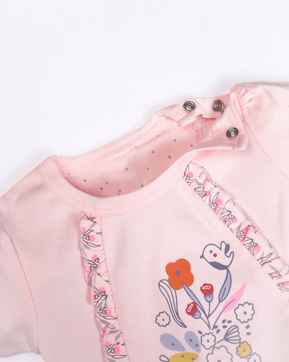 Happy Day Printed Co-ord Set with Headband