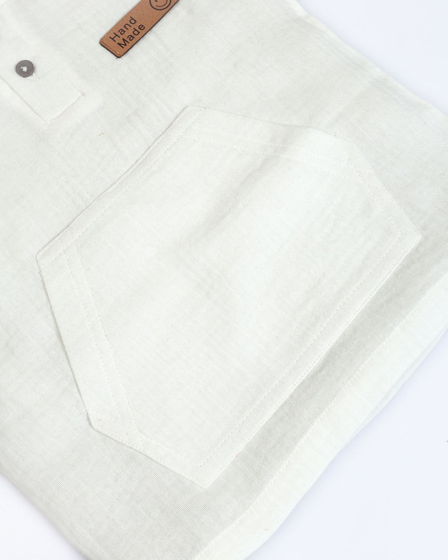 Crinkled Muslin Hooded T-Shirt With Pocket Detail / Shorts