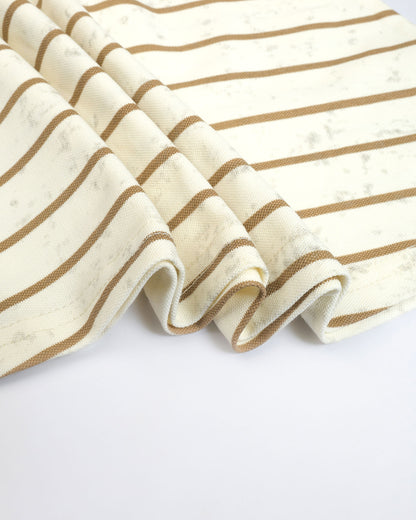 Stripe Printed Tennis Dress with Peter Pan Collar