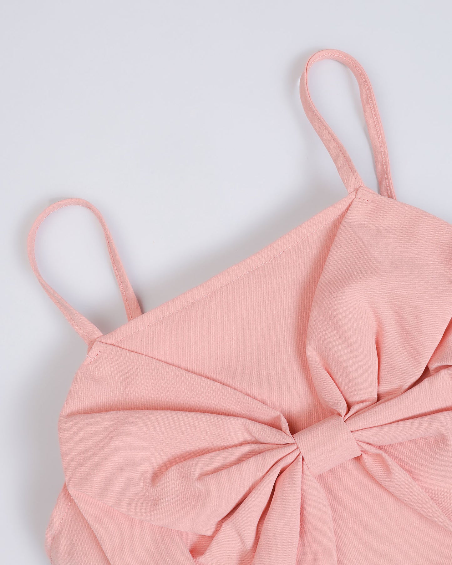 Spaghetti Top with Big Bow Detail & Shorts Set