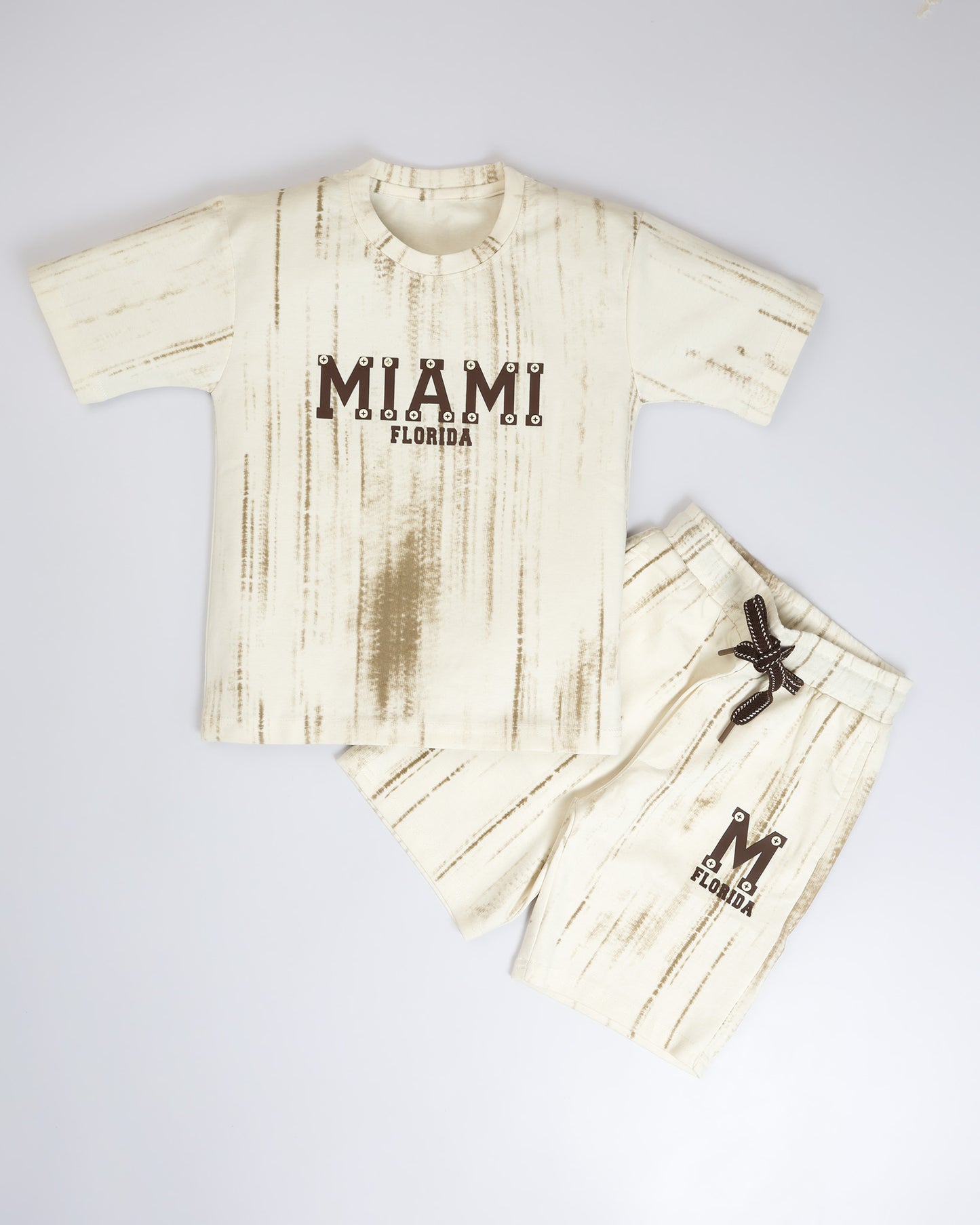 Miami Appliquéd T-Shirt & Shorts Co-ord Set
