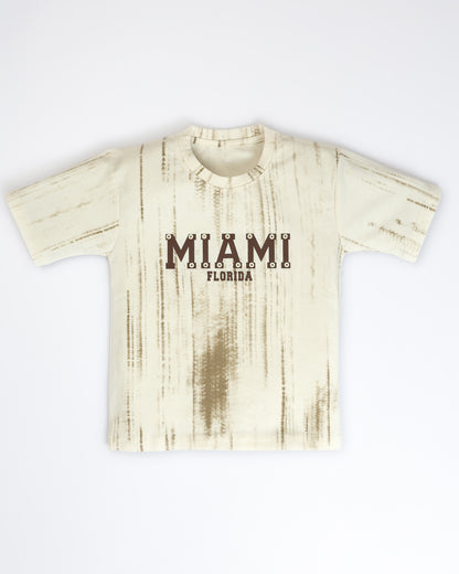 Miami Appliquéd T-Shirt & Shorts Co-ord Set
