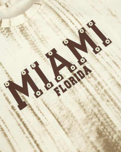 Miami Appliquéd T-Shirt & Shorts Co-ord Set