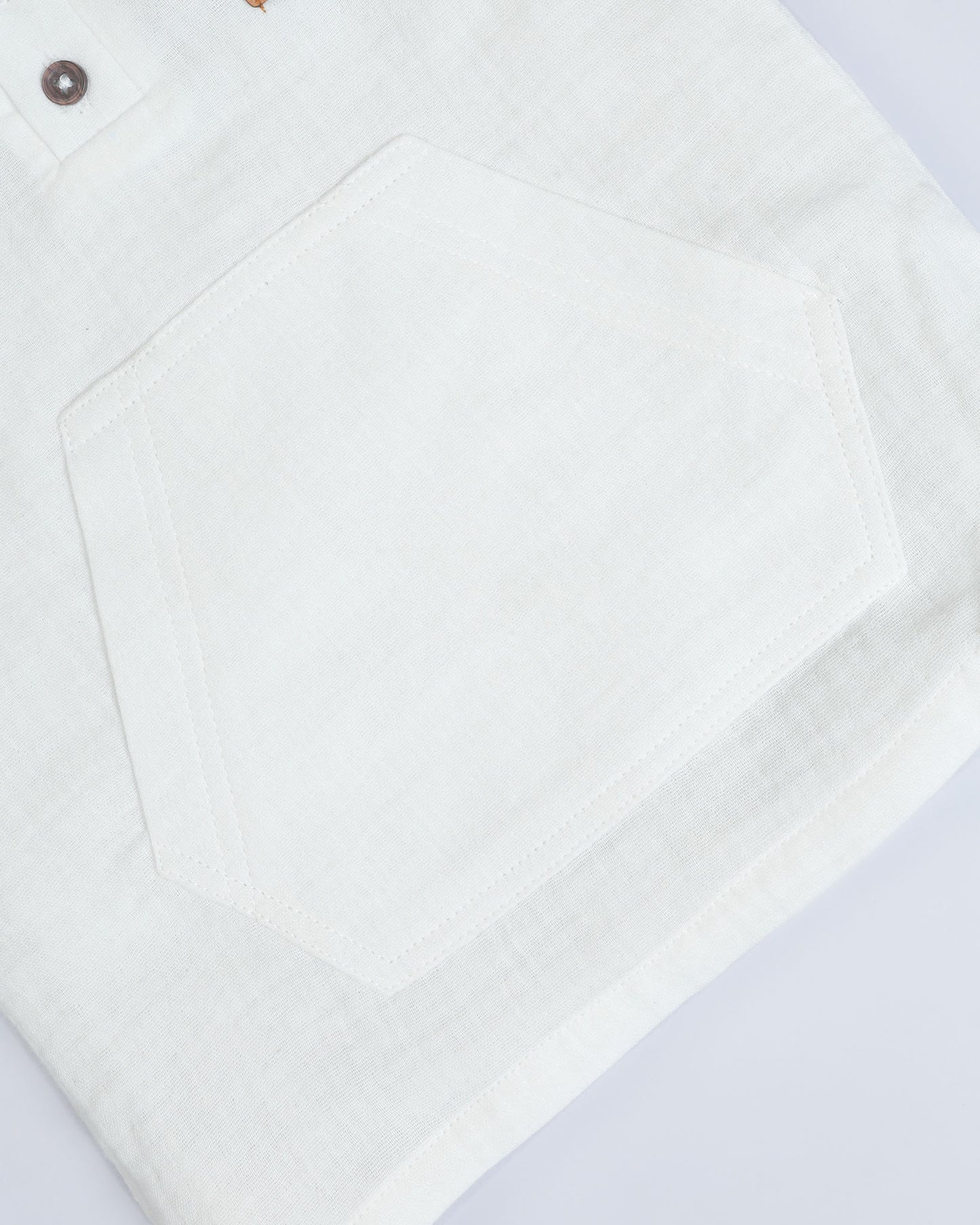 Crinkled Muslin Hooded T-Shirt With Pocket Detail / Shorts