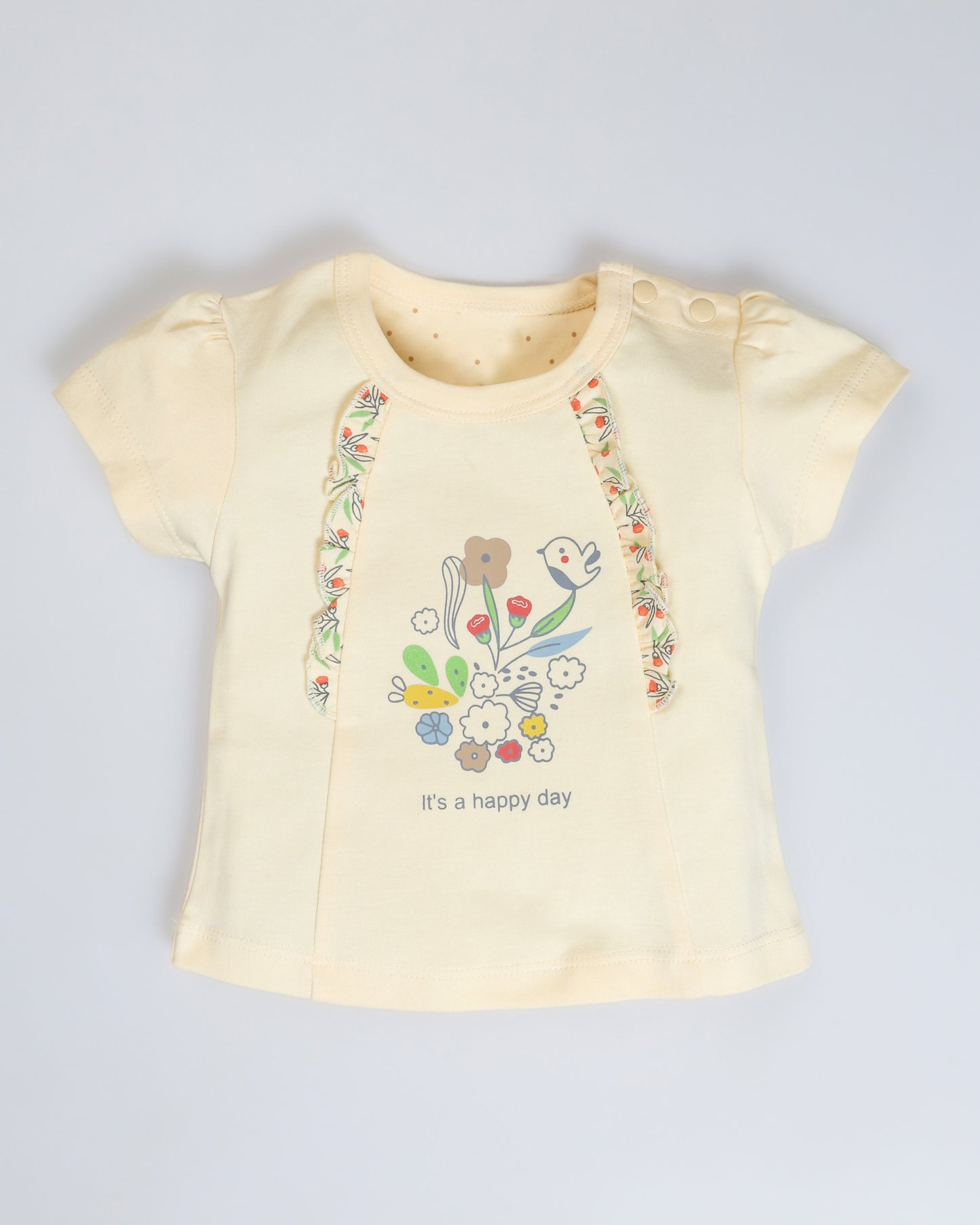 Happy Day Printed Co-ord Set with Headband