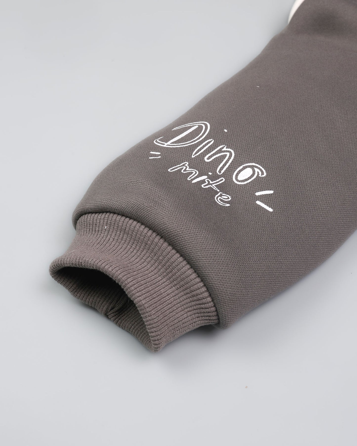 Holiday Graffiti Printed Appliqued Baseball Jacket