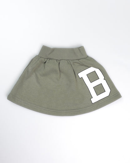 Brooklyn Printed Fleeced Jacket & Skirt Co-ord Set
