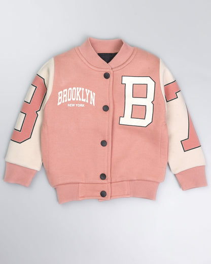 Brooklyn Printed Fleeced Jacket & Skirt Co-ord Set