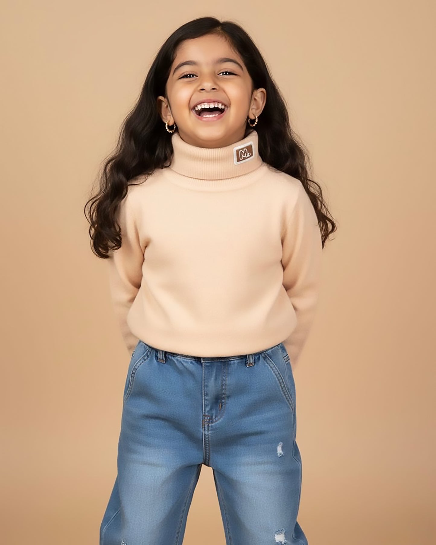 Turtle-Neck Soft Textured Sweater