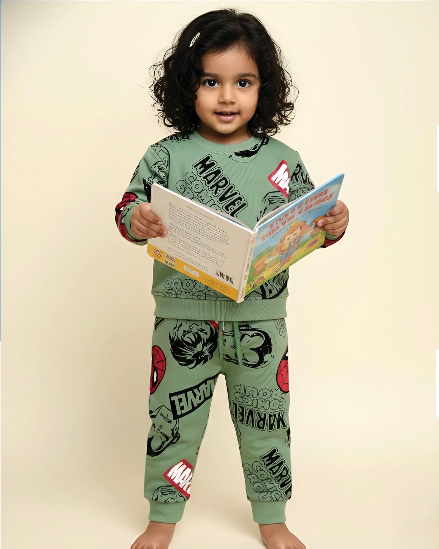 Marvel Printed Fleeced Co-ord Set