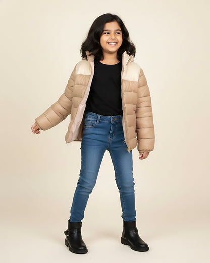 Classic Dual Tone Puffer Jacket