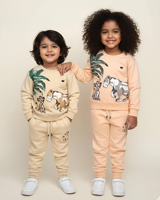Simba Printed Full Sleeve Co-ord Set With Casual Pants